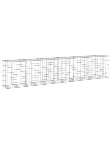 Gabione con filo da 5 mm e rete 10x10 cm 250x30x50 cm