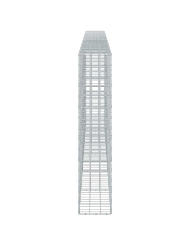 Gabione con filo da 5 mm e rete 10x10 cm 600x30x150 cm