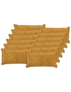 Cuscino con cuscino HOUTEN 12 pz Giallo Fleece in microfibra