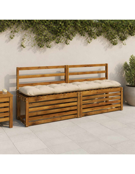 Cuscini per Panchina VIANEN 2 pz 100% Poliestere Crema