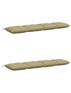 Cuscini per Panchina VIANEN 2 pz 100% Poliestere Verde chiaro 2