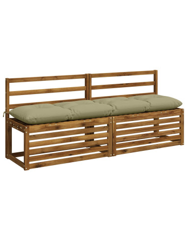 Cuscini per Panchina VIANEN 2 pz 100% Poliestere Verde chiaro