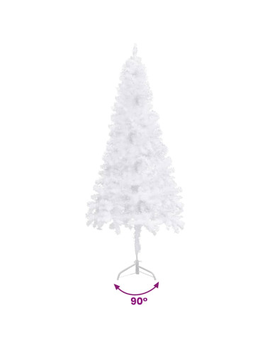 Albero di Natale Artificiale ad Angolo Bianco 120 cm PVC