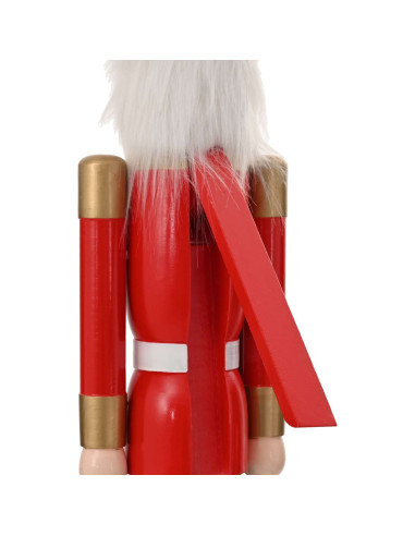Schiaccianoci di Natale TURKU Rosso e nero 91 cm
