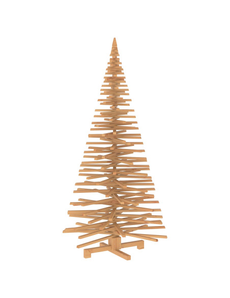 Albero di Natale in legno KOTKA 210 cm Legno Massello di Pino