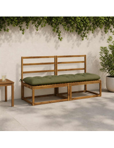 Cuscino per panchina VIANEN 100% Poliestere Verde Oliva