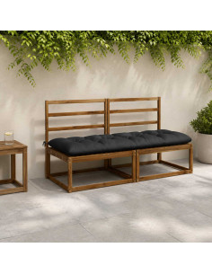 Cuscino per panchina VIANEN 100% Poliestere Blu Scuro