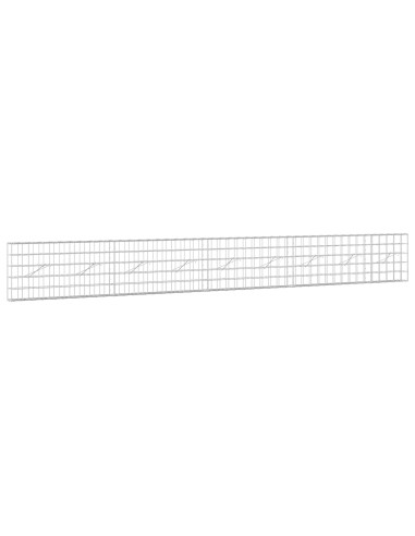 Gabione con Filo da 3,5 mm e Rete da 10x10 cm 450x10x50 cm