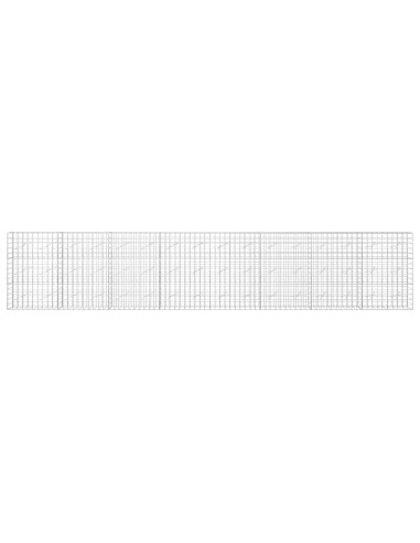 Gabione con Filo da 3,5 mm e Rete da 10x10 cm 800x10x150 cm