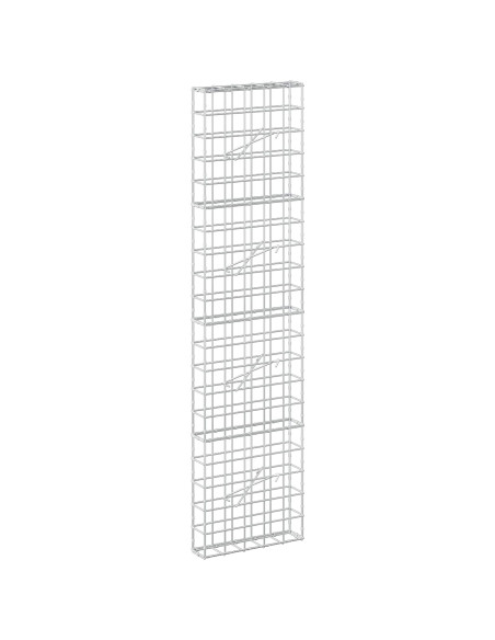 Gabione con Filo da 3,5 mm e Rete da 10x10 cm 50x10x200 cm