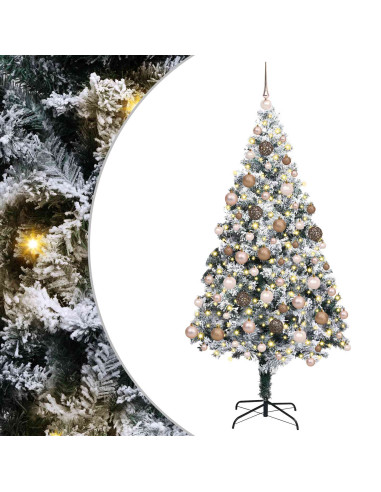 Albero di Natale artificiale con 300 LED Bianco 180 cm