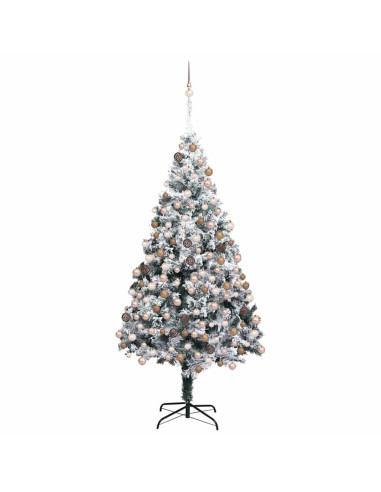 Albero di Natale artificiale con 300 LED Bianco 180 cm