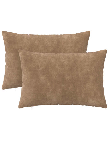 Cuscino con cuscino HEERLEN 2 pz Tortora Fleece in microfibra