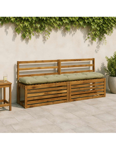 Cuscini per Panchina VIANEN 2 pz 100% Poliestere Verde chiaro