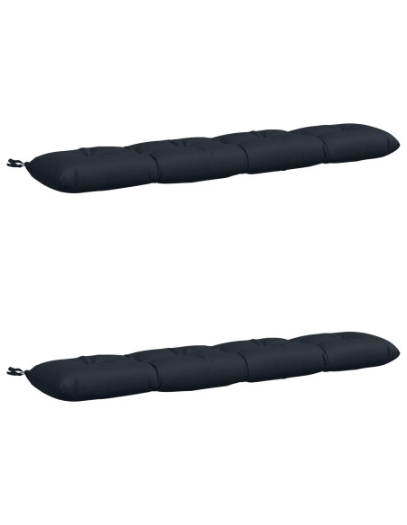 Cuscini per Panchina VIANEN 2 pz 100% Poliestere Blu Scuro