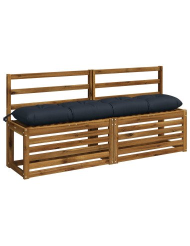 Cuscini per Panchina VIANEN 2 pz 100% Poliestere Blu Scuro
