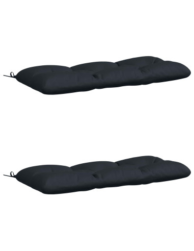 Cuscini per Panchina VIANEN 2 pz 100% Poliestere Blu Scuro