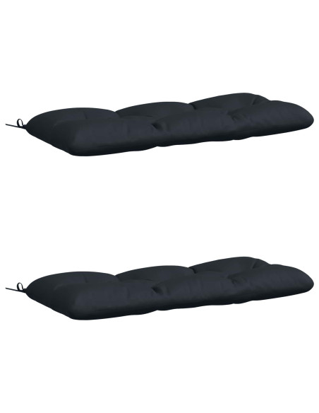 Cuscini per Panchina VIANEN 2 pz 100% Poliestere Blu Scuro