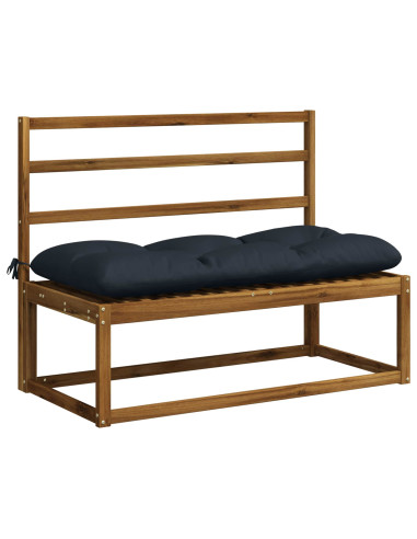 Cuscini per Panchina VIANEN 2 pz 100% Poliestere Blu Scuro