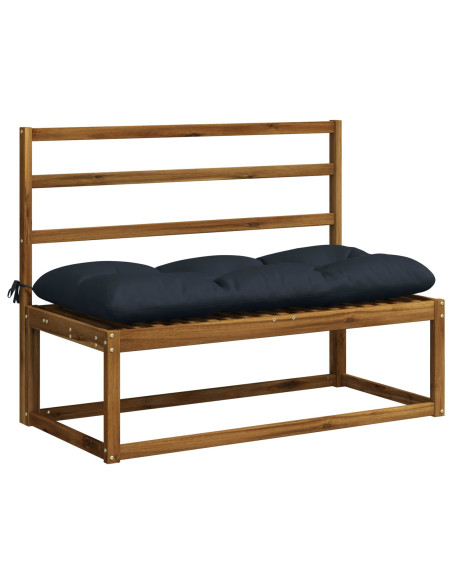 Cuscini per Panchina VIANEN 2 pz 100% Poliestere Blu Scuro