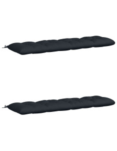 Cuscini per Panchina VIANEN 2 pz 100% Poliestere Blu Scuro 2