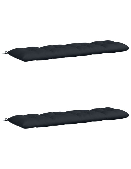 Cuscini per Panchina VIANEN 2 pz 100% Poliestere Blu Scuro