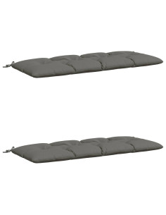 Cuscini per Panchina VIANEN 2 pz 100% Poliestere Grigio 2
