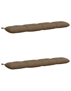 Cuscini per Panchina VIANEN 2 pz 100% Poliestere Tortora 2