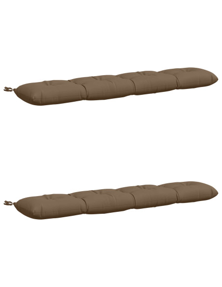 Cuscini per Panchina VIANEN 2 pz 100% Poliestere Tortora