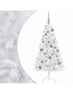 Albero di Natale artificiale con palline 180 cm 300 LED 2