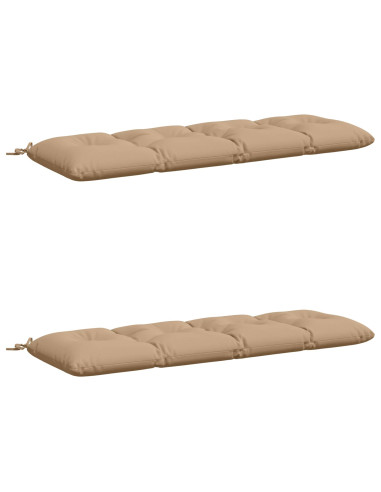 Cuscini per Panchina VIANEN 2 pz 100% Poliestere Sabbia