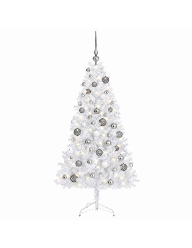 Albero di Natale artificiale con palline 180 cm 300 LED