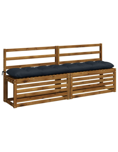 Cuscini per Panchina VIANEN 2 pz 100% Poliestere Blu Scuro