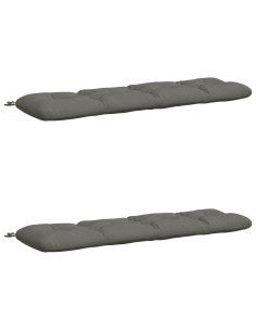 Cuscini per Panchina VIANEN 2 pz 100% Poliestere Grigio 2