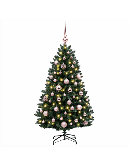 Albero di Natale artificiale verde medio con palline 270 cm