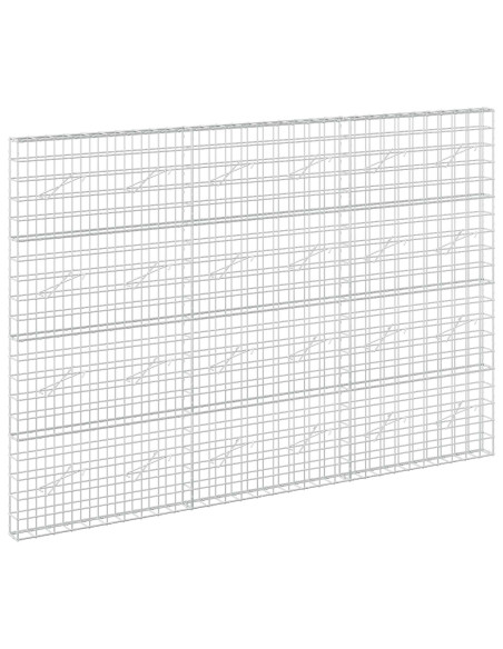 Gabione con filo da 5 mm e rete 10x10 cm 300x10x200 cm