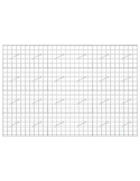 Gabione con filo da 5 mm e rete 10x10 cm 300x10x200 cm