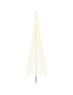 Luci per albero di Natale con picchetti e asta per bandiera 2