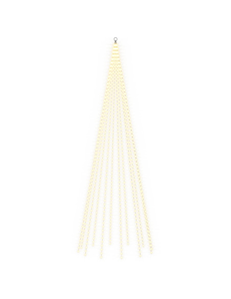 Luci per albero di Natale con picchetti e asta per bandiera