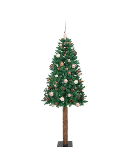Albero di Natale snodato con 300 LED con supporto Verde 210 cm