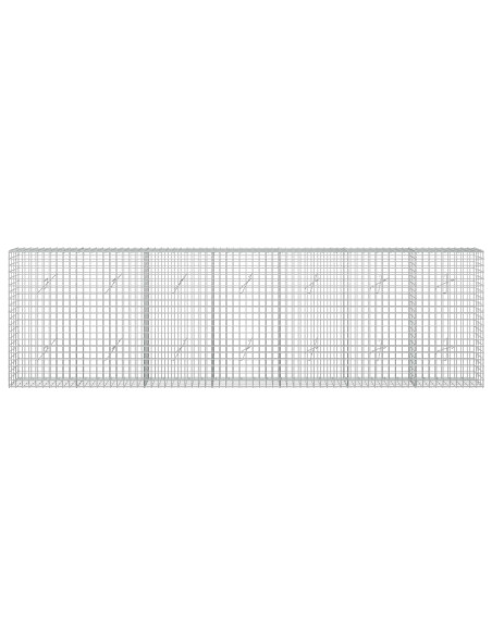 Gabione con filo da 5 mm e rete da 5x5 cm 350x20x100 cm