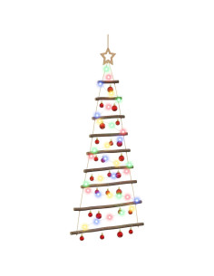 Albero di Natale appeso con palle 120 cm 50 LED Multicolore 2