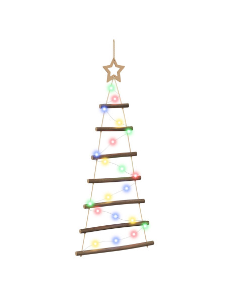 Albero di Natale appeso 90 cm 30 LED Multicolore