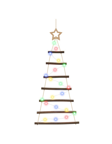 Albero di Natale appeso 90 cm 30 LED Multicolore