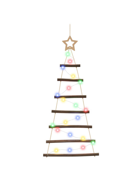 Albero di Natale appeso 90 cm 30 LED Multicolore