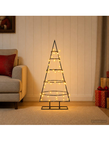 Albero di Natale in metallo con supporto KUOPIO 90 cm