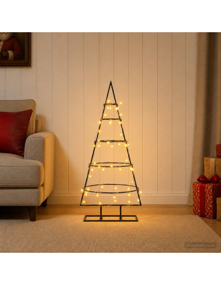 Albero di Natale in metallo con supporto KUOPIO 90 cm