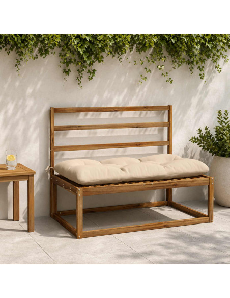 Cuscini per Panchina VIANEN 2 pz 100% Poliestere Crema