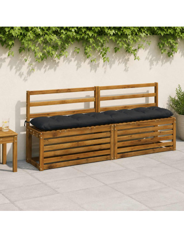 Cuscini per Panchina VIANEN 2 pz 100% Poliestere Blu Scuro