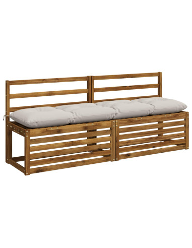 Cuscini per Panchina VIANEN 2 pz 100% Poliestere Bianco